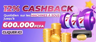 12% de remboursement sur bet2africa casino